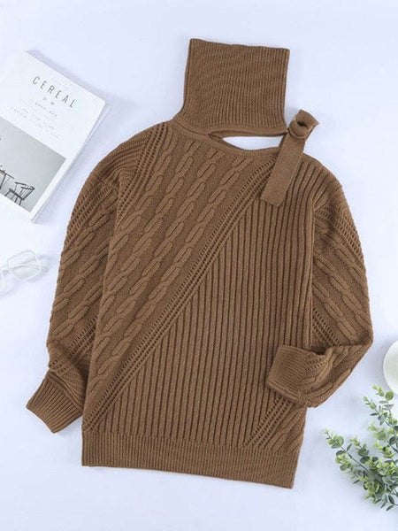 Women's Casual Ribbed Button Decor Asymmetrical Hem Long Sleeve T-Shirt