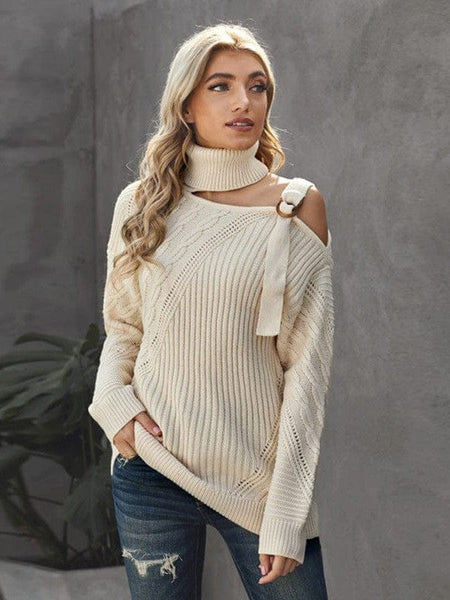 Women's Casual Ribbed Button Decor Asymmetrical Hem Long Sleeve T-Shirt