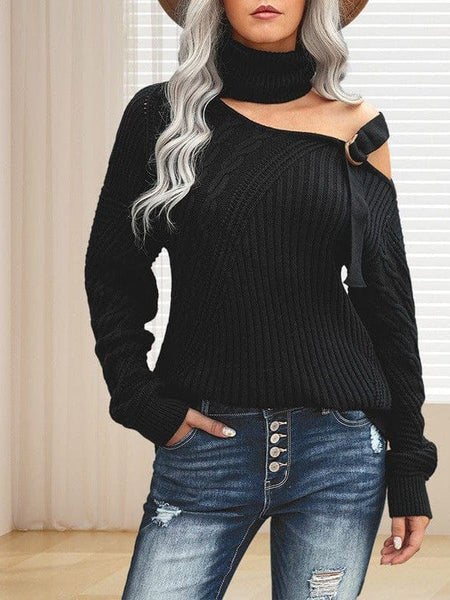 Women's Casual Ribbed Button Decor Asymmetrical Hem Long Sleeve T-Shirt