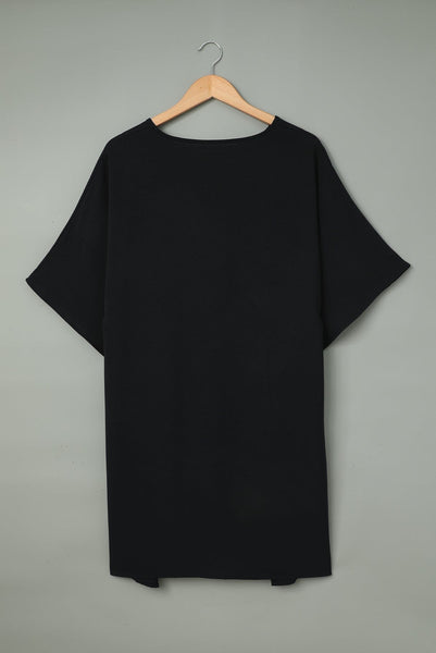 Women's Casual V-Neck Short Sleeve Chiffon Blouse