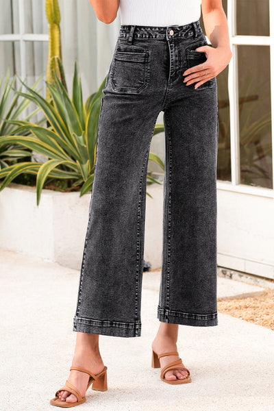 Classic Blue Women's Loose Fit Straight Leg Jeans - Comfortable Denim for Effortless Everyday Style and Versatile Looks