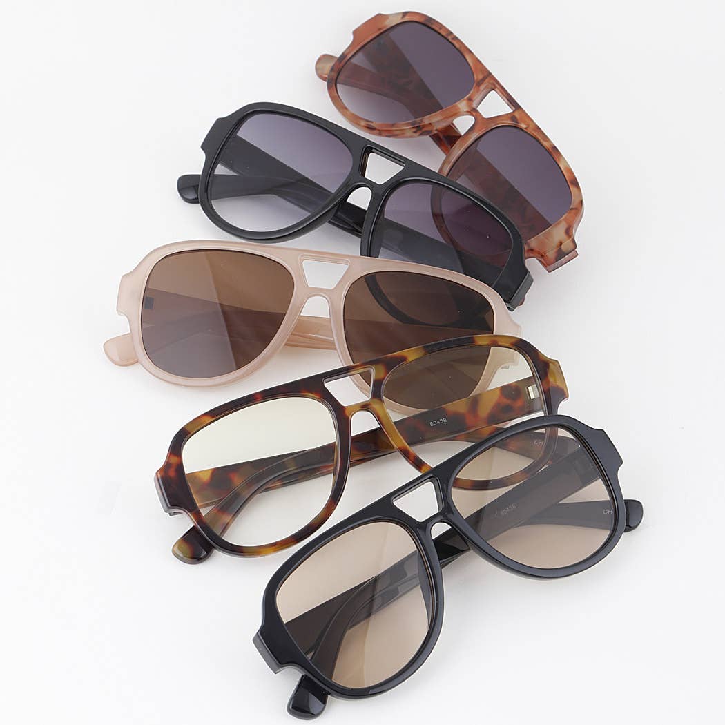 Classic Tinted Aviator Sunglasses
