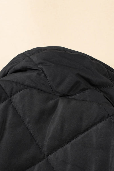 Solid Zipper Sleeveless Winter Warm Vest Jacket