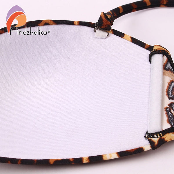 Andzhelika Sexy Yellow Bandeau Bikini Women Swimsuit Bandage Bikini Set Low Waist Brazilian Beach Bathing Suit Swimwear Monokini