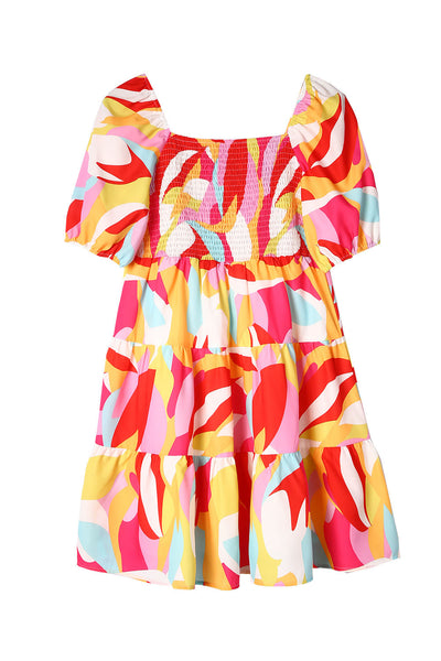 Comfortable Floral Print And Pockets Loose Fit Sleeveless Mini Dress - A-Line - Jewel