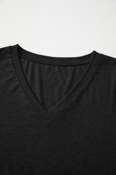 Stylish Women's Black Long Sleeve Top - Comfortable Fit, Versatile Design for Everyday Fashion and Casual Outings