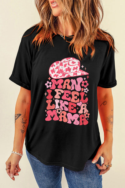 Mama Cowgirl Black Graphic Tee