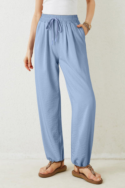 Stylish Women's Soft Pleated Wide-Leg Pants - Comfortable Casual Fit for Everyday Chic Looks
