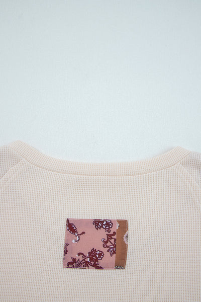 Vibrant Women's Patchwork Long Sleeve Top - Stylish & Comfortable Everyday Wear for a Trendy Look