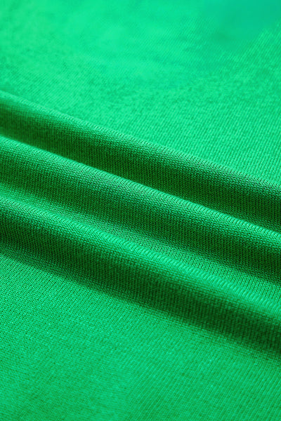 Women's Casual Green Short Sleeve Knit Sweater - Comfortable Everyday Top for Effortless Style