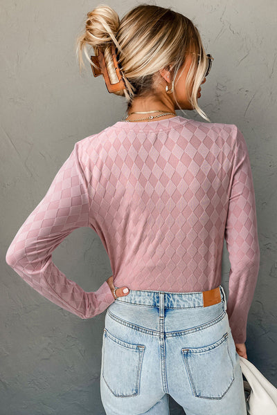 Trendy Women's Pink Casual Top - Comfortable Fit & Stylish Design for Effortless Everyday Outfits