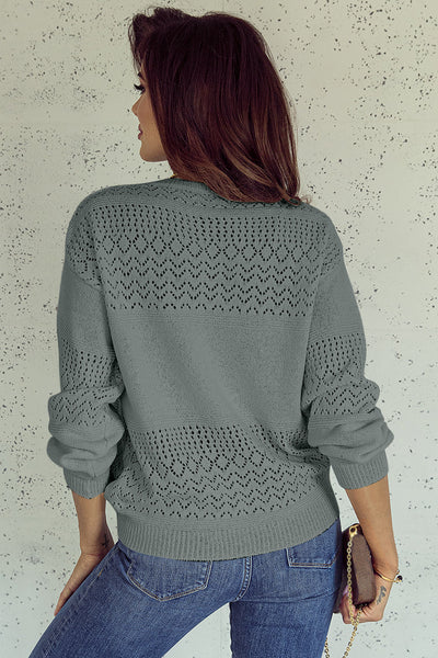 Cozy Knit Women's V-Neck Drop Shoulder Sweater Casual Chic for Effortless Everyday Comfort in Soft, Relaxed Fit
