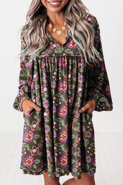 Floral Mini Dress for Women - Stylish Summer Outfit with Flattering Fit and Bright Colors Perfect for Any Occasion