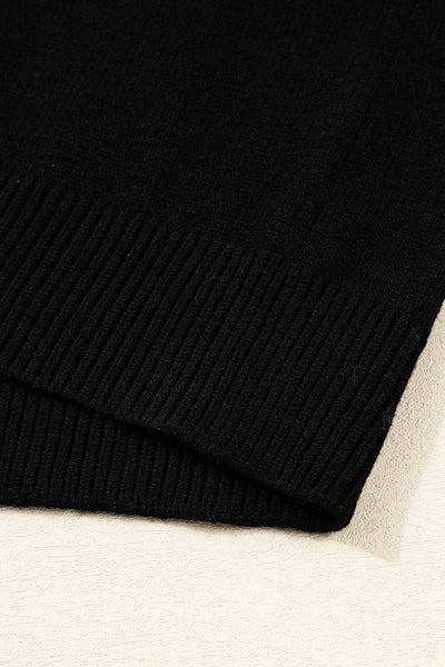 Cozy Women's Color Block Knit Sweater - Stylish Fall and Winter Essential for Effortless Warmth and Comfort