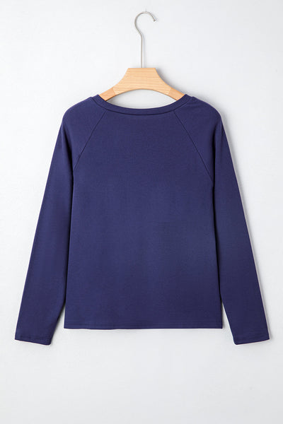 Versatile Women's Solid Long Sleeve Top - Chic and Stylish, Ideal for Casual Everyday Wear in Multiple Colors