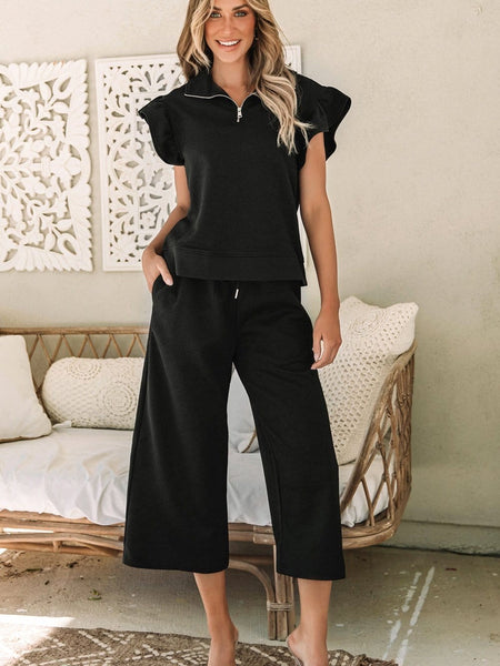 Women's Simple and Elegant Two-Piece Set in Tops & Tees