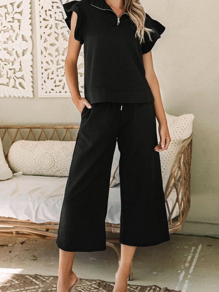 Women's Simple and Elegant Two-Piece Set in Tops & Tees