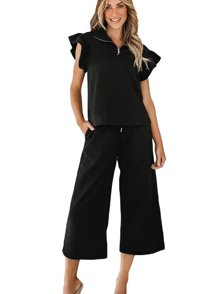 Women's Simple and Elegant Two-Piece Set in Tops & Tees