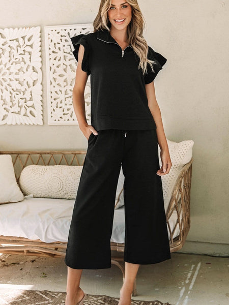 Women's Simple and Elegant Two-Piece Set in Tops & Tees