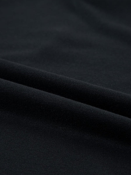 Chic Black Ruffle Sleeve Mini Shift Dress
