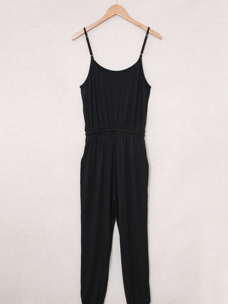 Tooling Belt Sleeveless Suspenders Simple Restraint Foot Jumpsuit