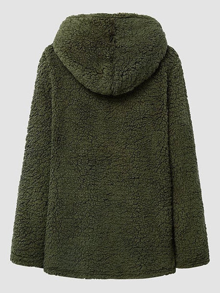 Women's Chic and Modern Women's Sherpa Teddy Coat Zip-Up Hoodie for Daily Fall Wardrobe with practical styling and dependable silhouette control.