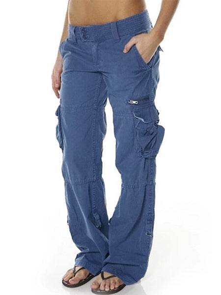 Chic Women's Black, Pink & Wine Tactical Cargo Pants