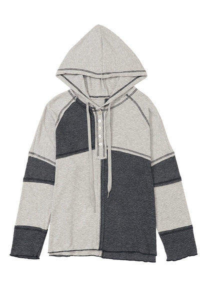 Striped and Color Block Henley Shirt with practical styling and dependable silhouette control.