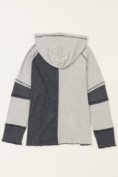 Striped and Color Block Henley Shirt with practical styling and dependable silhouette control.