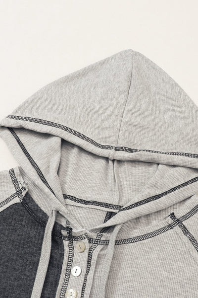 Striped and Color Block Henley Shirt with practical styling and dependable silhouette control.