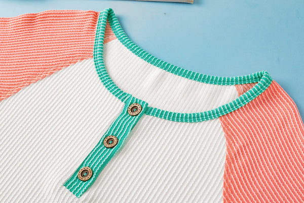 Women's 3 Color Block Raglan Tee in Tops & Tees