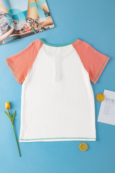 Women's 3 Color Block Raglan Tee in Tops & Tees