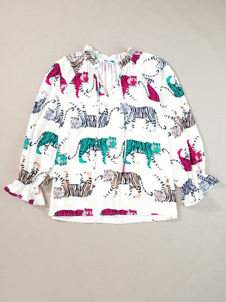 Appealing Tiger Print Blouse