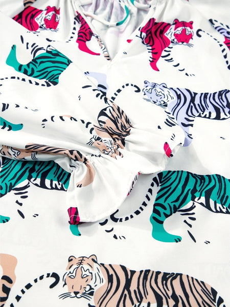 Appealing Tiger Print Blouse