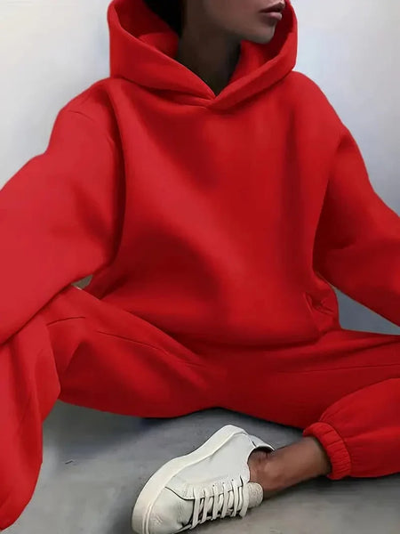 Hooded Sweatshirt and Jogger Pants Set with practical styling and dependable silhouette control.
