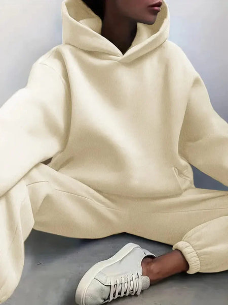 Hooded Sweatshirt and Jogger Pants Set with practical styling and dependable silhouette control.