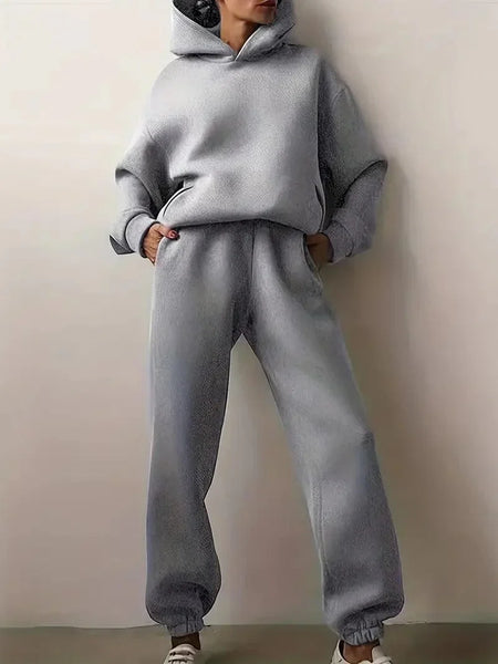 Hooded Sweatshirt and Jogger Pants Set with practical styling and dependable silhouette control.
