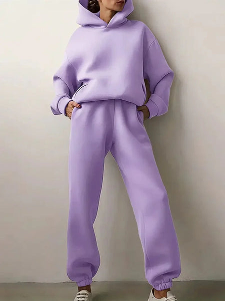 Hooded Sweatshirt and Jogger Pants Set with practical styling and dependable silhouette control.