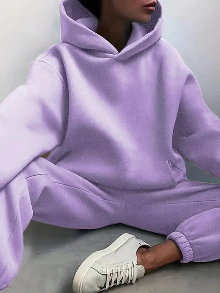 Hooded Sweatshirt and Jogger Pants Set with practical styling and dependable silhouette control.