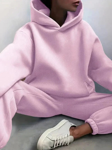 Hooded Sweatshirt and Jogger Pants Set with practical styling and dependable silhouette control.