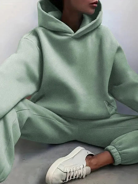 Hooded Sweatshirt and Jogger Pants Set with practical styling and dependable silhouette control.