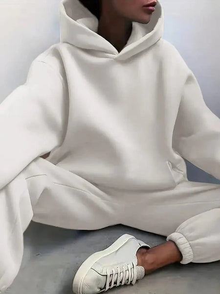 Hooded Sweatshirt and Jogger Pants Set with practical styling and dependable silhouette control.
