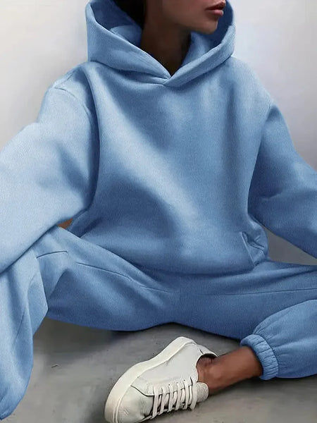 Hooded Sweatshirt and Jogger Pants Set with practical styling and dependable silhouette control.