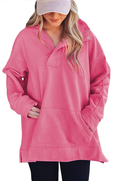 Cozy and Stylish Loose Fit Knit Solid Sweater