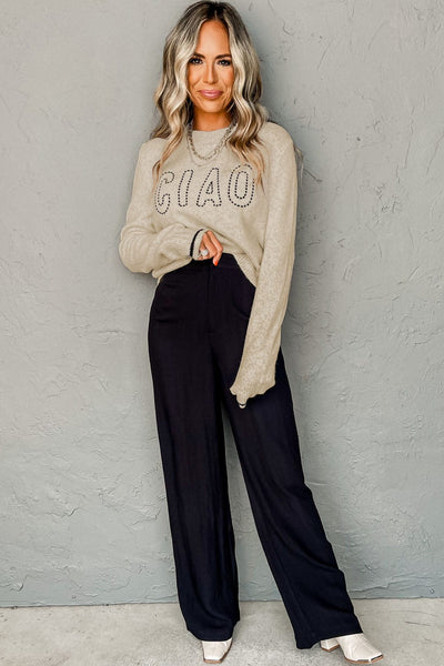 Women's Cozy CIAO Knit Graphic Jumper in Sweaters