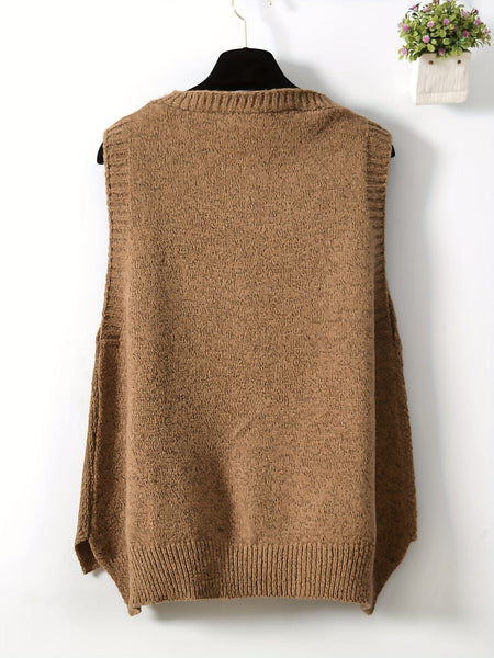 Textured Knit Vest