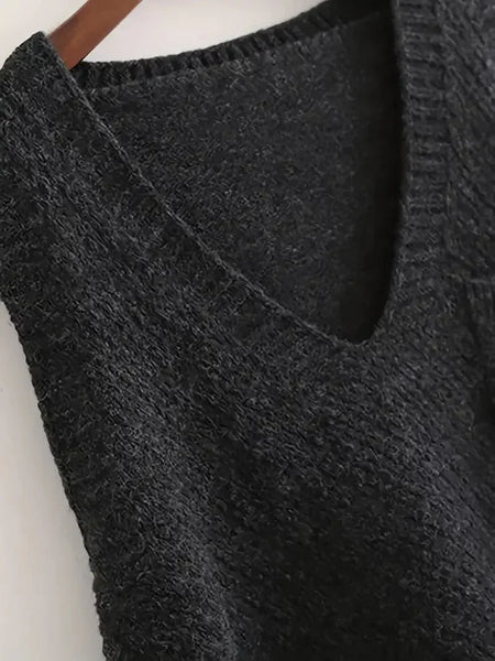 Textured Knit Vest