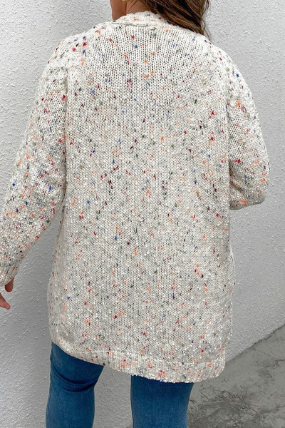 Crochet Loose Long Sleeve Knitted Sweater Cardigan