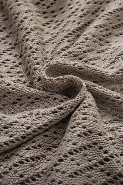Crochet Loose Long Sleeve Knitted Sweater Cardigan