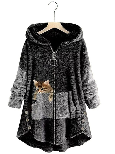 Women's Warm and Fluffy Winter Jacket in Jackets
